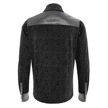 Load image into Gallery viewer, SHT149 Embossed Velvet Gothic Long Sleeve Shirt
