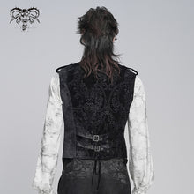 Load image into Gallery viewer, WT106 Paisley Jacquard Velvet Gothic Vest
