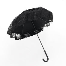 Load image into Gallery viewer, EAS034 Gothic black and red lace small umbrella
