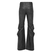 Load image into Gallery viewer, PT288 Stretch faux leather long flared trousers

