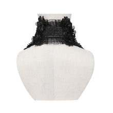 Load image into Gallery viewer, AS298 Gothic Large Rose Jacquard Pattern Woven Collar
