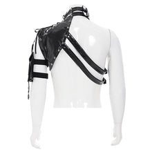 Load image into Gallery viewer, AS281 Punk-Style Glossy Leather Half-Shoulder Armor
