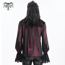 Load image into Gallery viewer, SHT12602 wine glimmer Long-sleeved men velvet shirts
