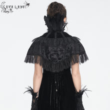 Load image into Gallery viewer, ECA014 Long and short feather flower mesh eyelash lace short shawl
