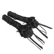 Load image into Gallery viewer, GE04902 Lolita Embroidered Velvet Rose Mid-Length  Oversleeves
