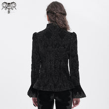 Load image into Gallery viewer, CT25801 Gothic round stand collar velvet coat
