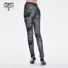 Load image into Gallery viewer, PT24001 Women cloud point stretchy cracked knit leather leggings
