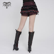 Load image into Gallery viewer, PT296 Punk Snake-Print Faux Leather Micro-Shorts with Flared Hem
