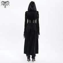 Load image into Gallery viewer, CT26001 Gothic shiny velvet halterneck hooded jacket
