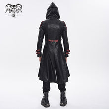 Load image into Gallery viewer, CT27901 Punk-Style Long Leather Coat with Hood
