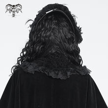 Load image into Gallery viewer, AS321 Gothic-style embossed, fleece-lined velveteen collar
