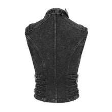 Load image into Gallery viewer, WT101 Punk Distressed Corset Vest
