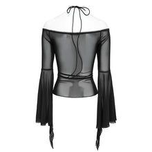 Load image into Gallery viewer, ETT04501 3D Floral Knit Gothic T-Shirt
