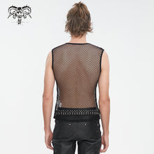 Load image into Gallery viewer, TT273 Sleeveless mesh men&#39;s T-shirt
