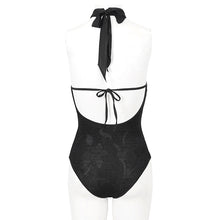 Load image into Gallery viewer, SST023 Bow Tie Halter Neck One-Piece Swimsuit
