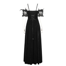 Load image into Gallery viewer, ESKT04501 Black Gothic suspender dress
