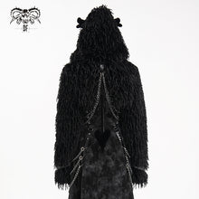 Load image into Gallery viewer, CT242 Punk Plush Hooded Short Jacket
