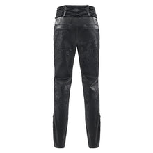 Load image into Gallery viewer, PT29801 Gothic Non-Stretch Patterned Leather Trousers
