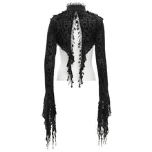 Load image into Gallery viewer, ECA02001 Gothic pattern velvet short lace shawl for women
