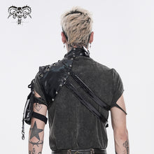 Load image into Gallery viewer, AS281 Punk-Style Glossy Leather Half-Shoulder Armor
