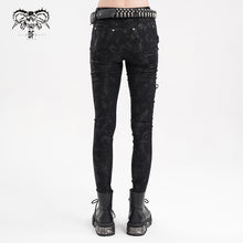 Load image into Gallery viewer, PT252 Super stretchy knitted laminated punk trousers
