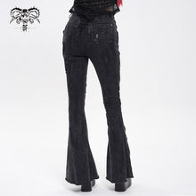 Load image into Gallery viewer, PT281 Punk flared women&#39;s trousers
