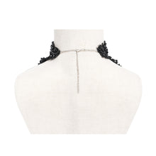 Load image into Gallery viewer, EAS030 Gothic Beaded Appliqued Chain Necklace
