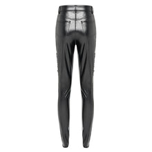 Load image into Gallery viewer, PT268 Embossed stretchy leather pants

