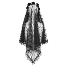 Load image into Gallery viewer, EAS023 Seven Roses Diamond mesh Veil
