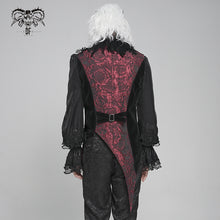 Load image into Gallery viewer, WT099 Gothic fur collar rose jacquard vest
