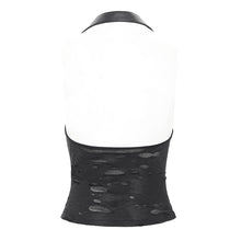 Load image into Gallery viewer, TT287 Punk sleeveless halter neck T-shirt with chain
