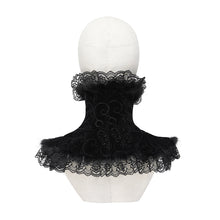 Load image into Gallery viewer, AS321 Gothic-style embossed, fleece-lined velveteen collar
