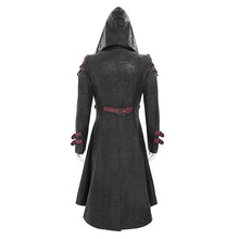 Load image into Gallery viewer, CT27901 Punk-Style Long Leather Coat with Hood
