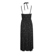 Load image into Gallery viewer, SKT188 Elastic strap halterneck cross knitted waisted dress
