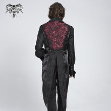 Load image into Gallery viewer, WT095 Rose Jacquard Swallowtail Vest
