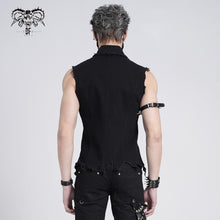 Load image into Gallery viewer, WT061 Distressed heavy metal men vest
