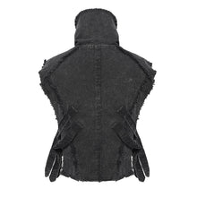 Load image into Gallery viewer, WT102 Punk Twill High-Neck Bib-Style Vest
