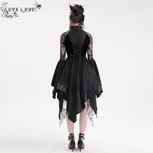 Load image into Gallery viewer, ESKT05301 Cheongsam style small flower mesh dress
