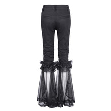 Load image into Gallery viewer, PT257 Knee-length ruffled gothic trousers
