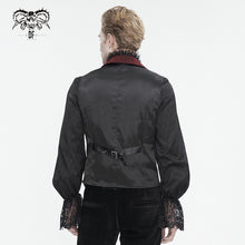 Load image into Gallery viewer, WT07802 red Gothic embroidered contrasting colors waistcoat
