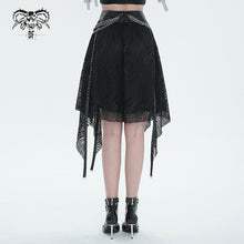 Load image into Gallery viewer, SKT168 Punk Irregular Mesh Skirt
