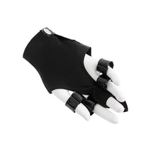 Load image into Gallery viewer, GE042 Women punk Short patent leather long middle finger gloves
