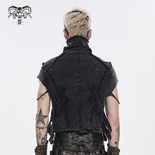 Load image into Gallery viewer, WT102 Punk Twill High-Neck Bib-Style Vest
