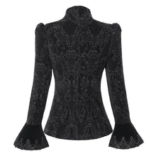 Load image into Gallery viewer, CT25801 Gothic round stand collar velvet coat

