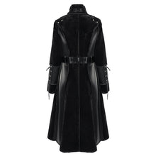 Load image into Gallery viewer, CT240 Punk turtleneck long sleeve wool coat
