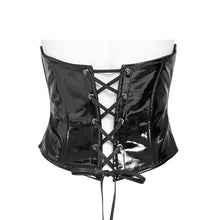 Load image into Gallery viewer, AS312 Punk-style patent leather belt with embossed detailing
