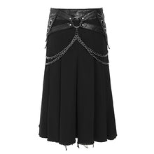 Load image into Gallery viewer, SKT242 Punk skirt with bat-shaped side panels
