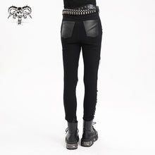 Load image into Gallery viewer, PT251 Punk ripped twill pants for women
