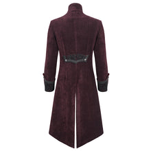 Load image into Gallery viewer, CT23802 Wine Men long chenille coat
