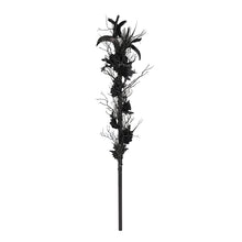 Load image into Gallery viewer, AS302 black vines, roses, and painted snake-headed scepter
